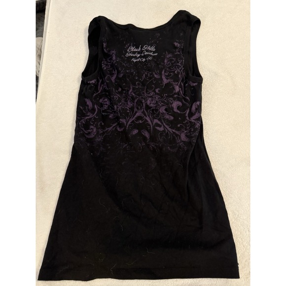 Harley-Davidson Tops - Vintage‎ Rare Women's Harley Davidson Tank Top Size XL Black Hills Sturgis SD
